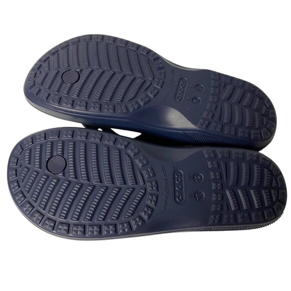 Crocs Classic Navy Blue Flip Flops Sandals Size‎ M10/W12 NWT - Picture 5 of 8